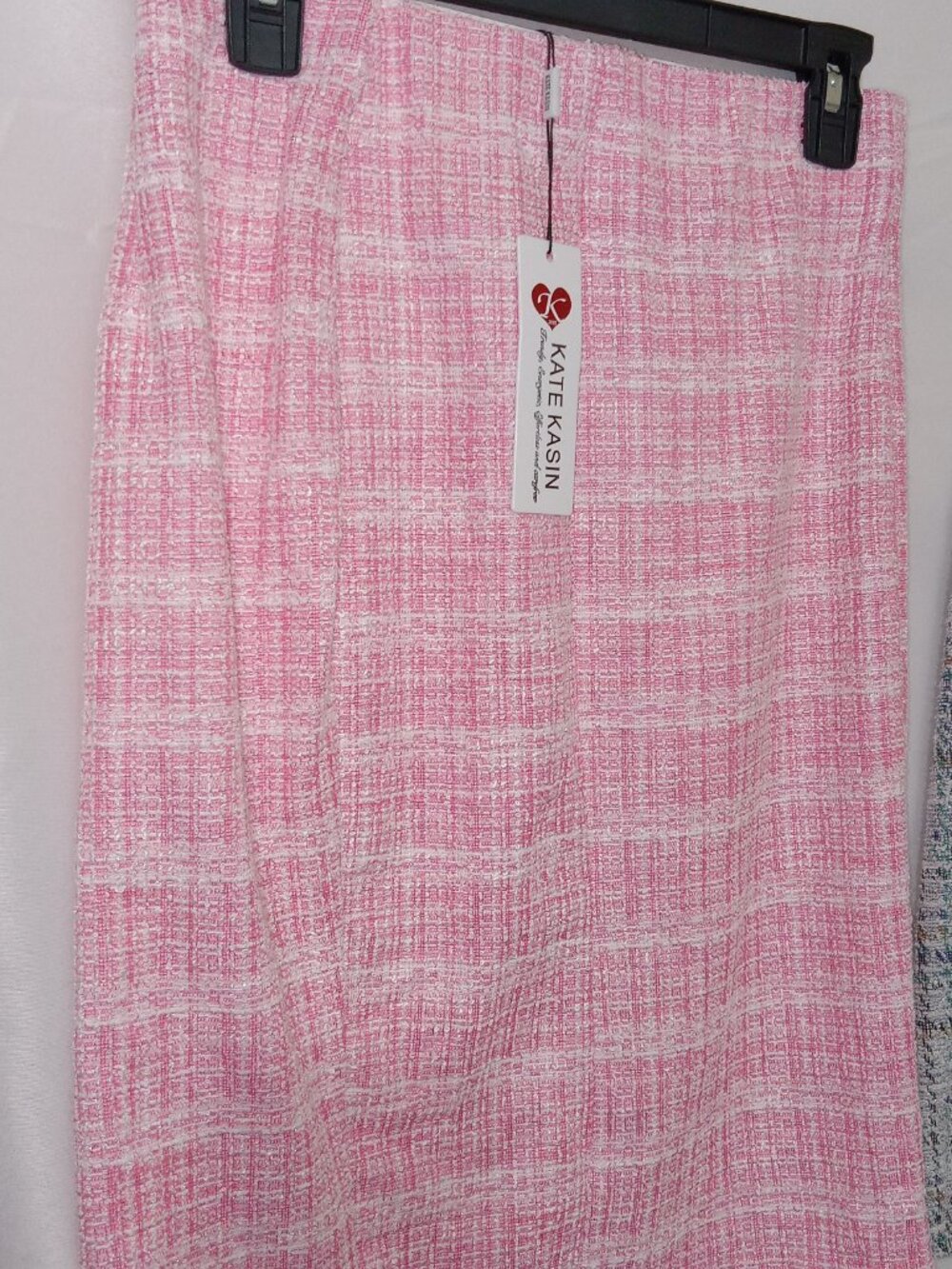 Kate Kasin Tweed Skirt Bundle Women’s Size M Pink NWT Multicolor Preppy Set - Picture 3 of 10